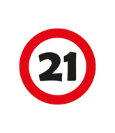 21 Jaar Tafelconfetti 2,5cm